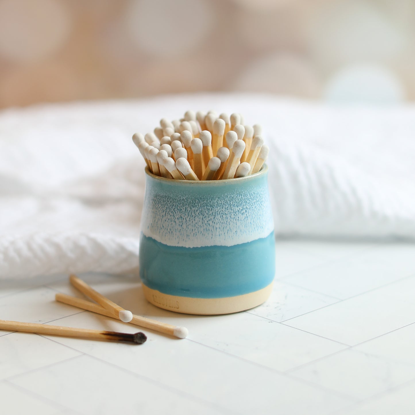 Handmade Glosters Coast Match Pot