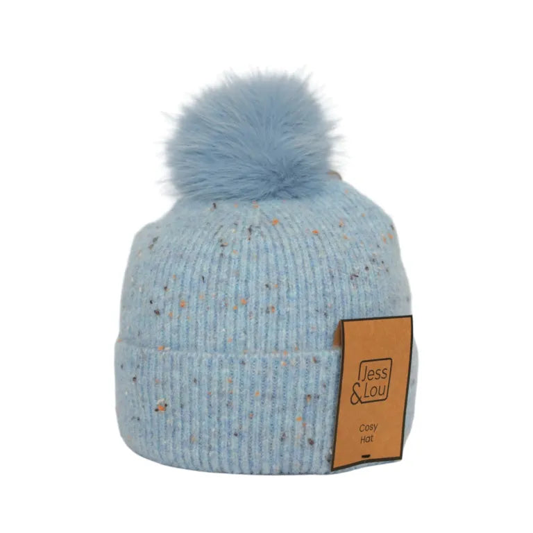 Speckle Rib Bobble Hat - 4 colours