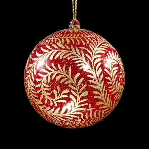 Winter Vines Red Bauble