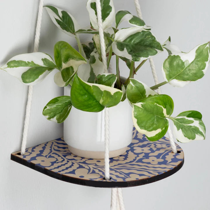 Hanging Plant Shelf (Small) Primrose, Blue