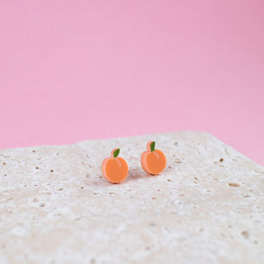 Peach Stud Earrings