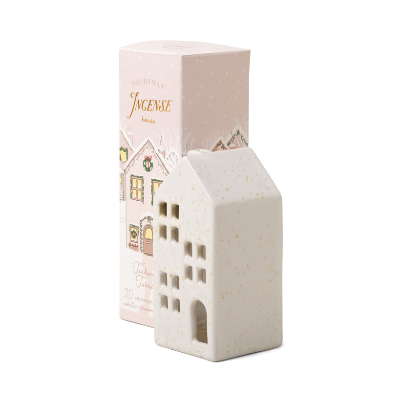 Ceramic Village Incense Holder with 20 cones - 3 Varieties