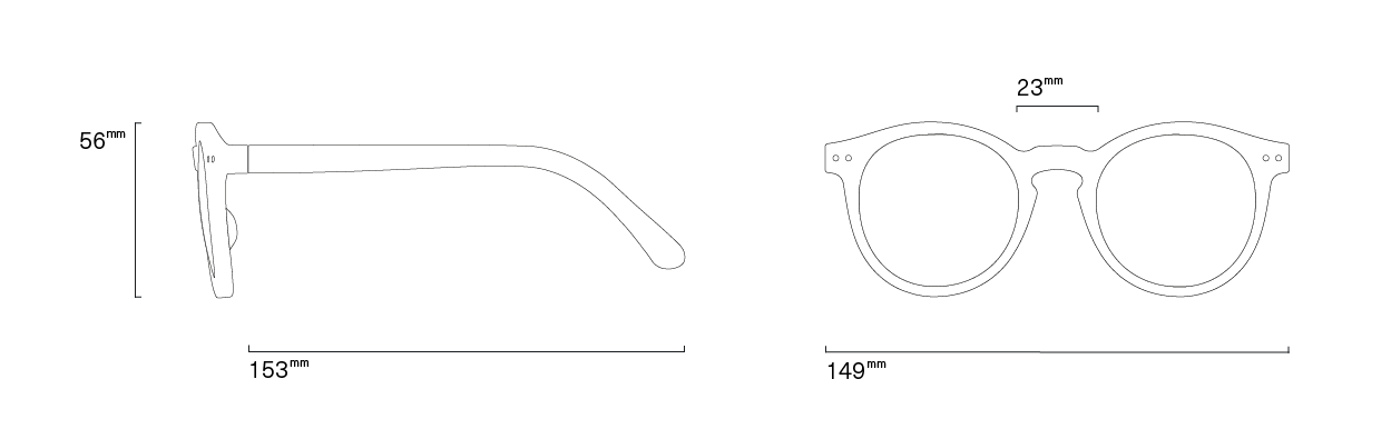 #M Vintage Cream Sunglasses