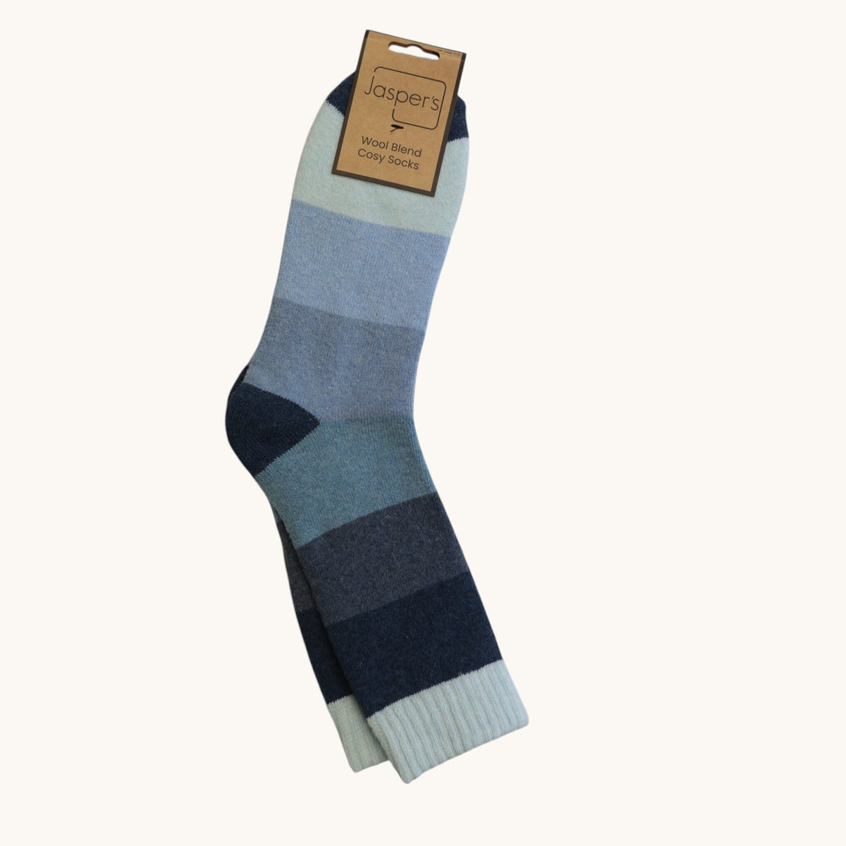 Blue Gradient Block Cosy Men’s Socks