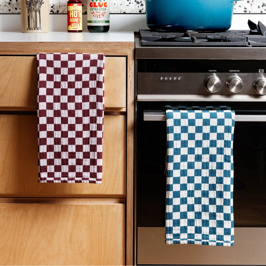 Check Hand towel - 2 colours