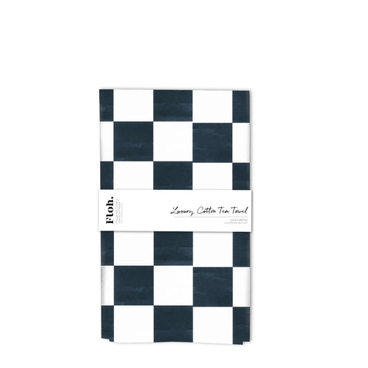 Espresso (Checkerboard) Tea Towel
