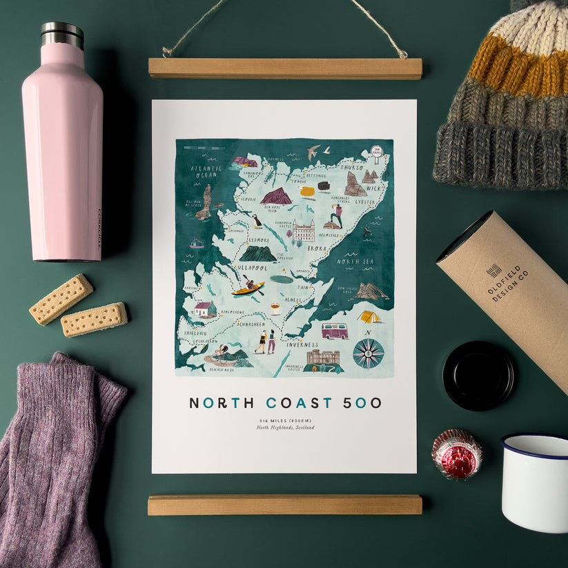 North Coast 500 Tea Towel