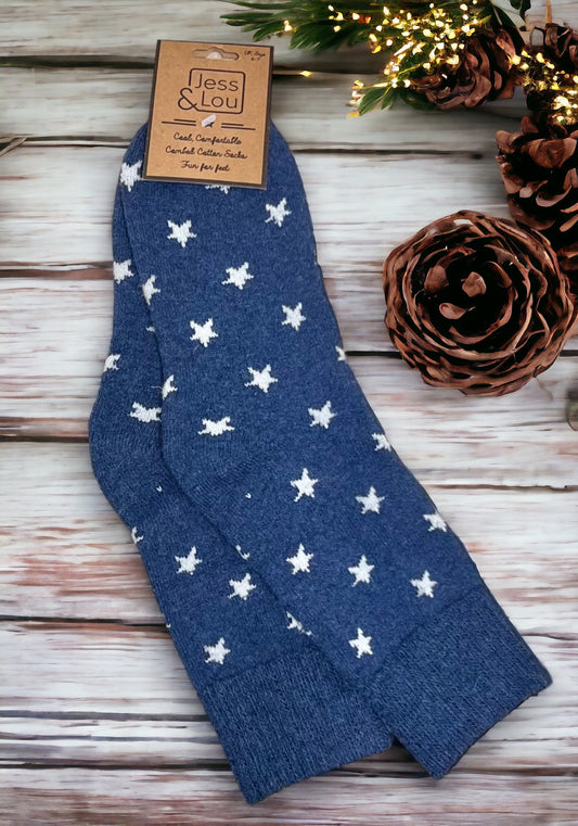 Cosy Stylist Star Socks - 3 colours