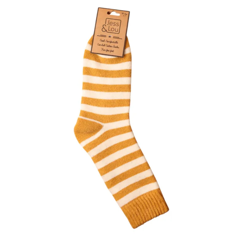 Stripe cosy socks - 2 colours