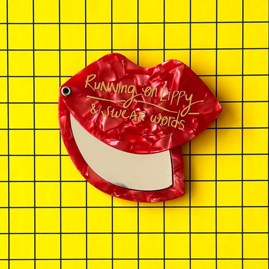 Lips Compact Mirror