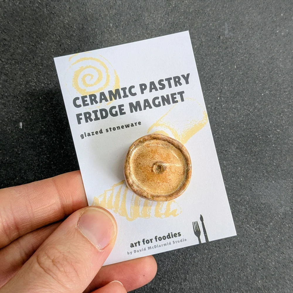 Scotch Pie / Macaroni Pie Ceramic Pastry Fridge Magnet
