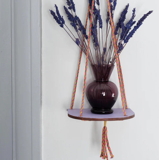 Hanging Plant Shelf (Small) Lilac Wash