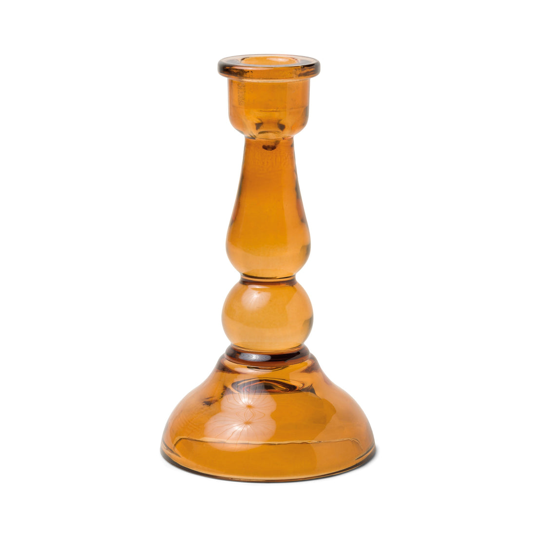 Tall Glass Taper Candlestick - 5 Colours