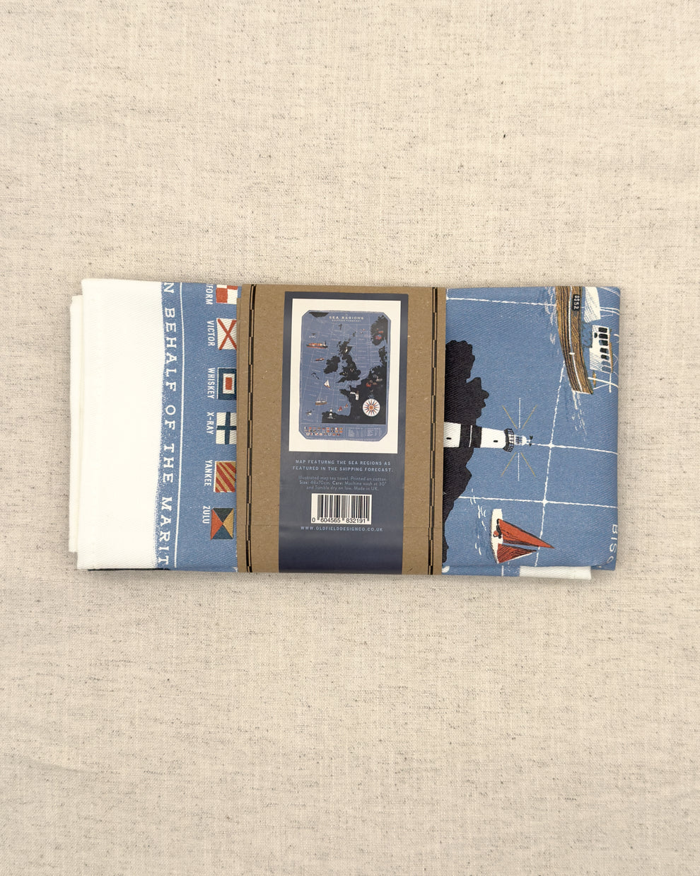 Sea Regions of the United Kingdom Tea Towel