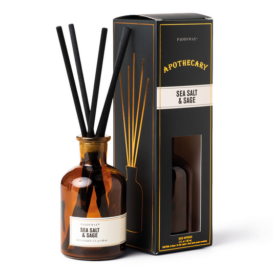 Apothecary Amber Glass Diffuser Sea Salt & Sage