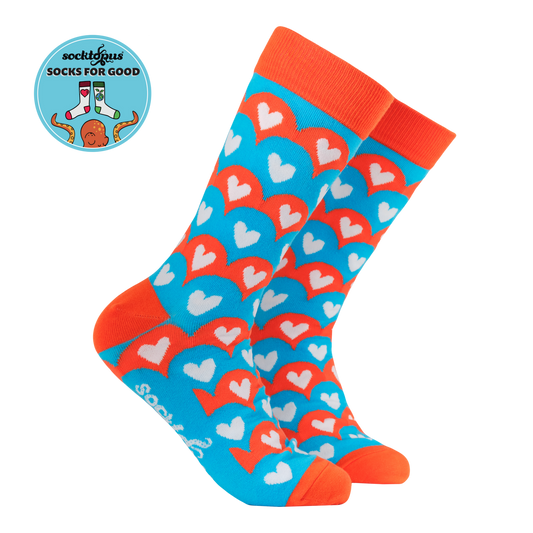 Heart Socks - ChemoHero x Socktopus