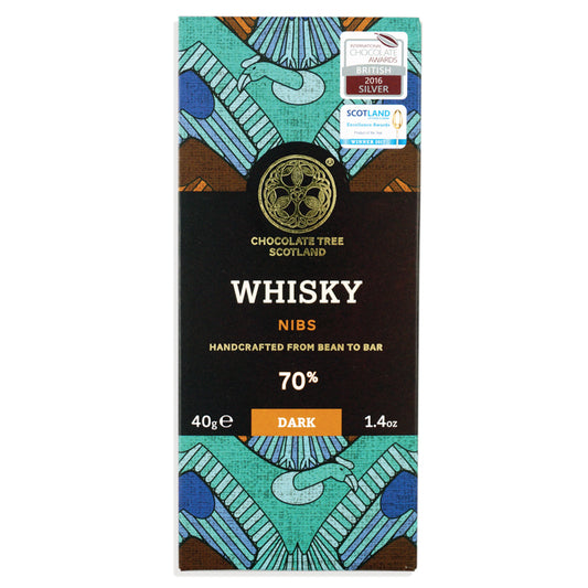 Chocolate Tree 40g Bar - Whisky Nibs