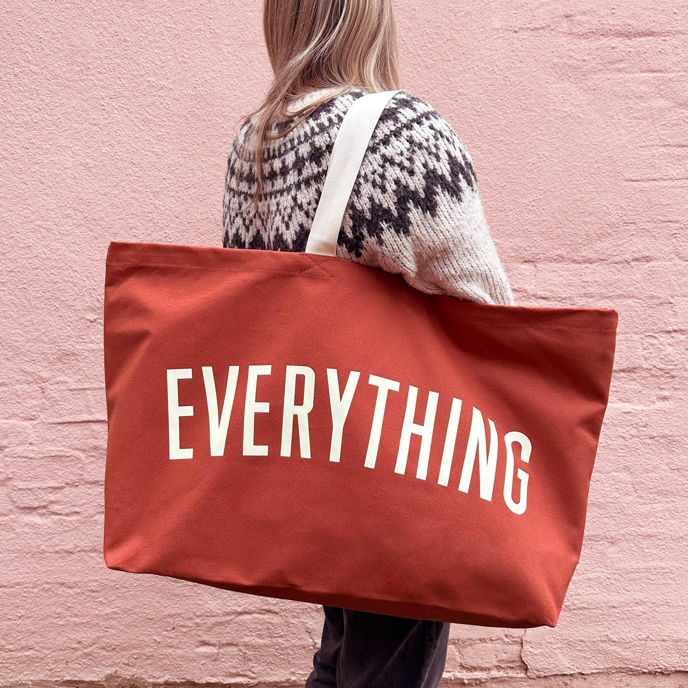 The Everything Really Big Canvas Tote - Rust