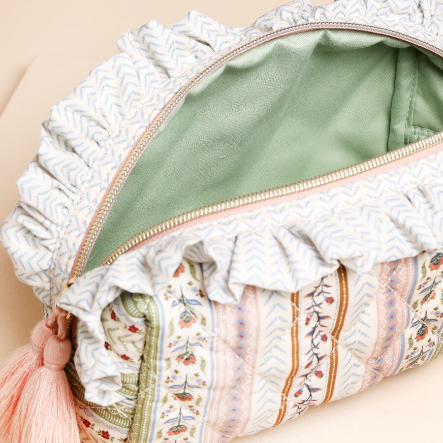 Small Quilted Floral Washbag
