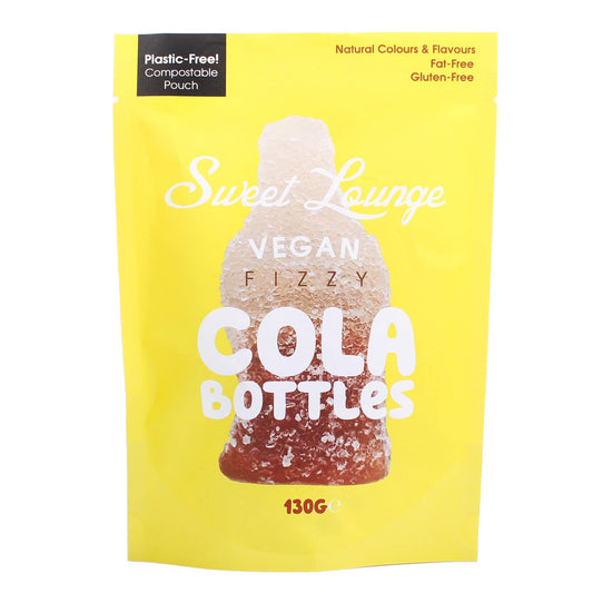 Vegan Fizzy Cola Bottles (Plastic-Free) 130g