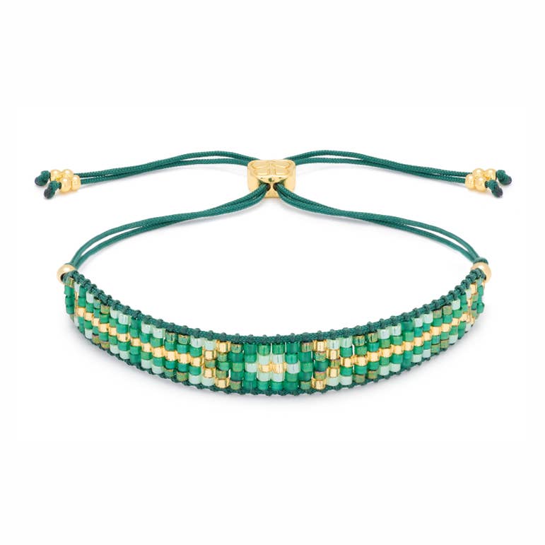 Fantasy Emerald Green Friendship Beaded Bracelet