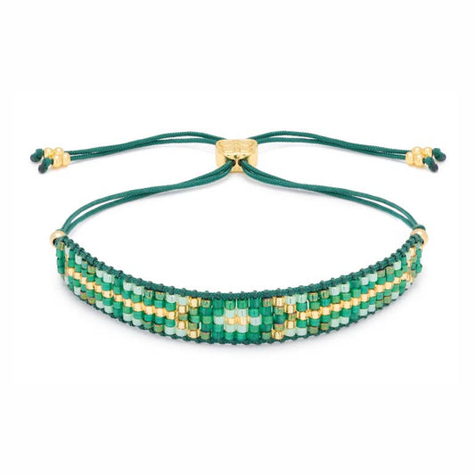 Fantasy Emerald Green Friendship Beaded Bracelet