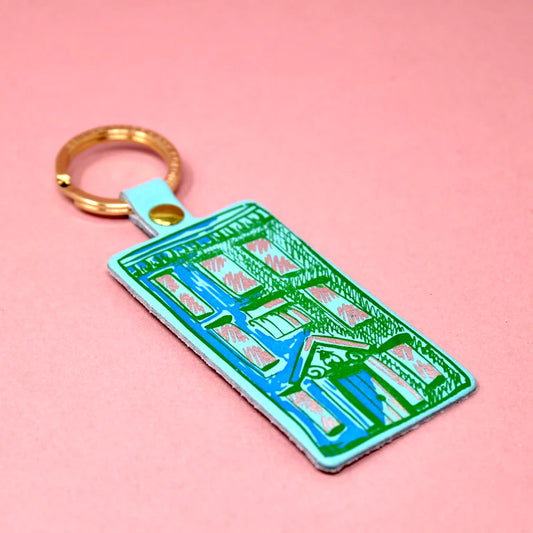 Apartment Keyring - Turquoise