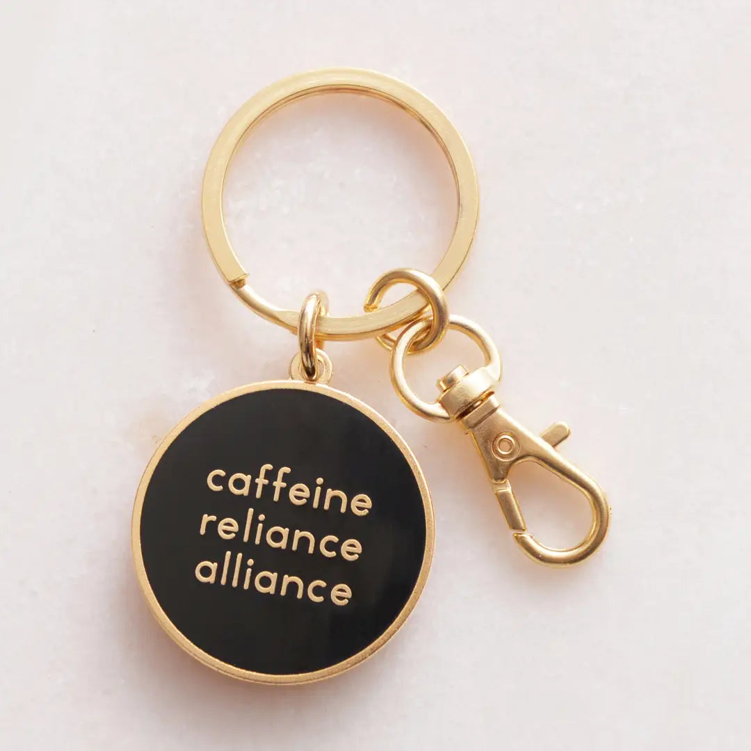 Caffeine Reliance Alliance - Enamel Keyring