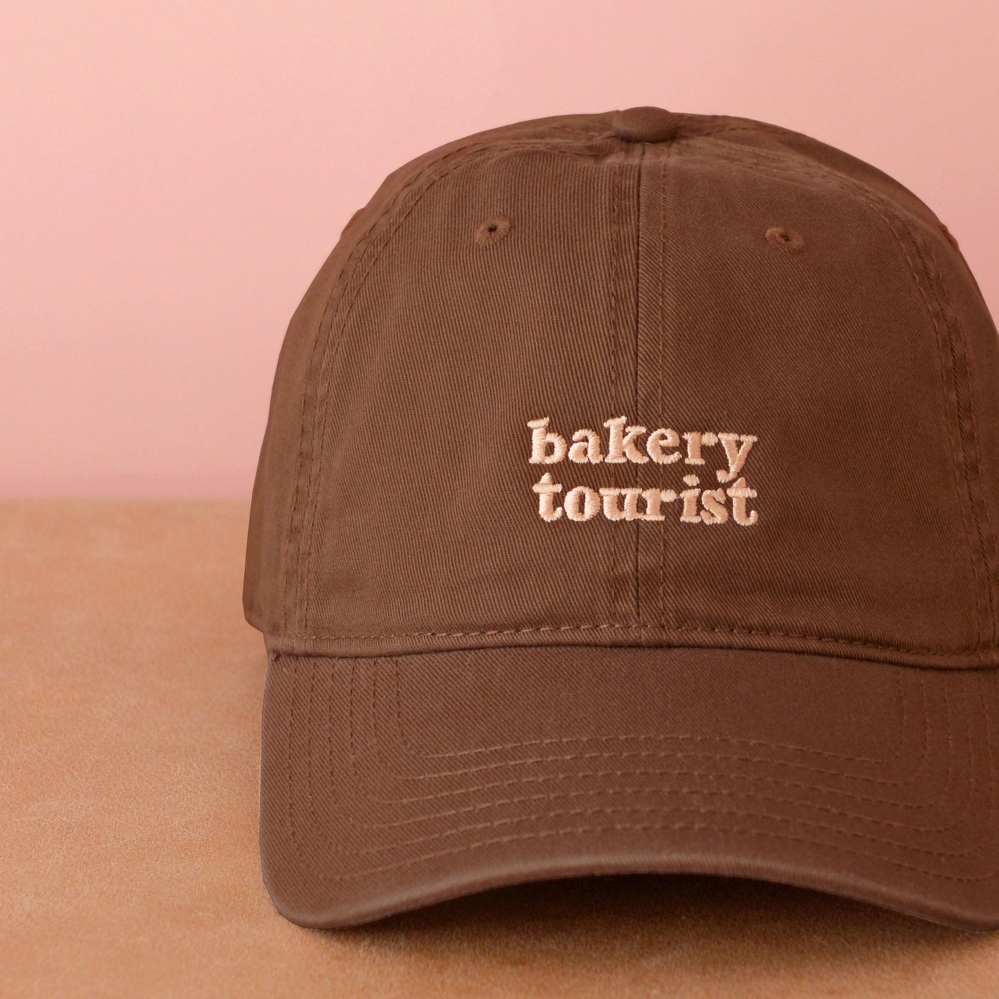 Bakery Tourist, Cotton Baseball Cap - Cocoa