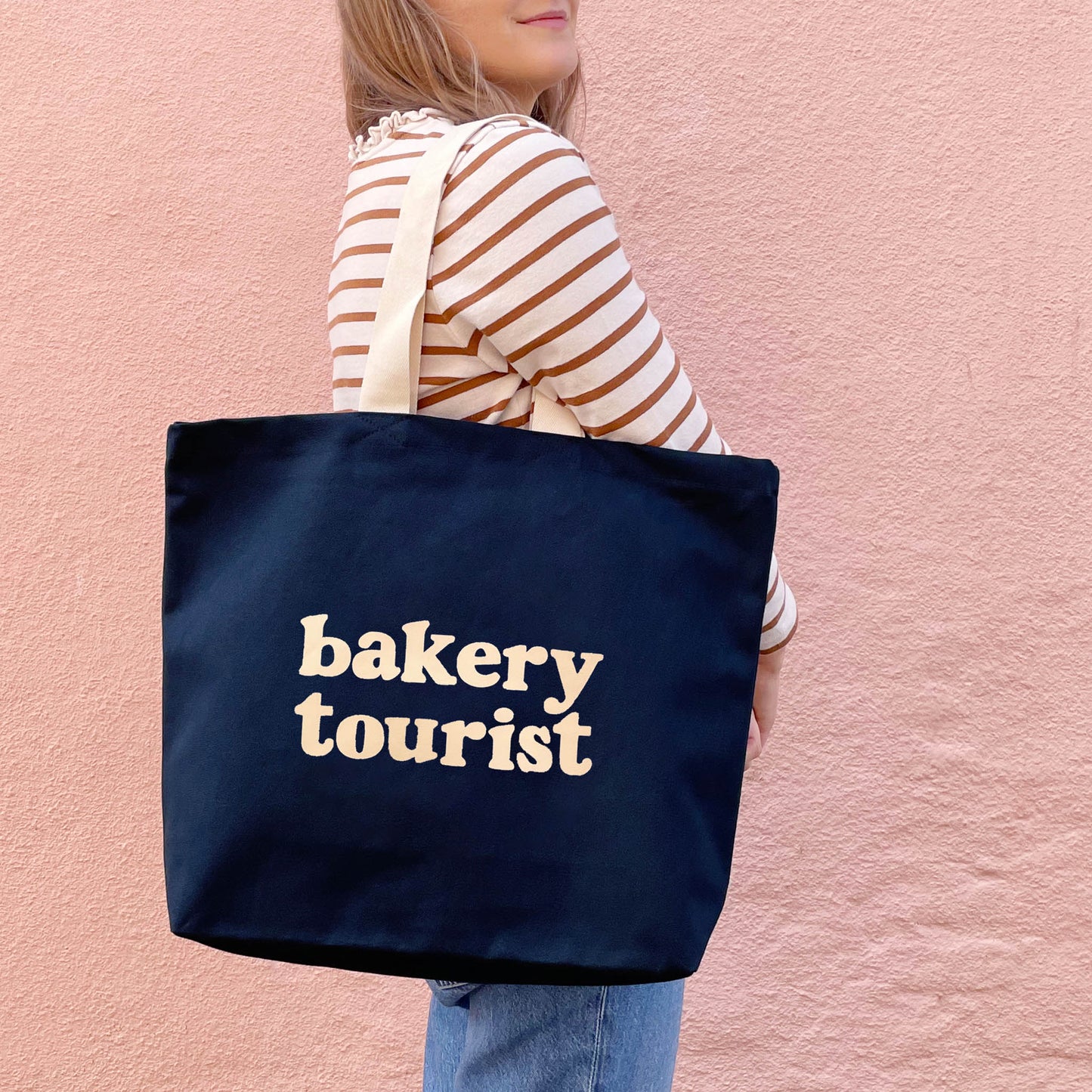 Bakery Tourist Canvas Tote Bag - Midnight Blue
