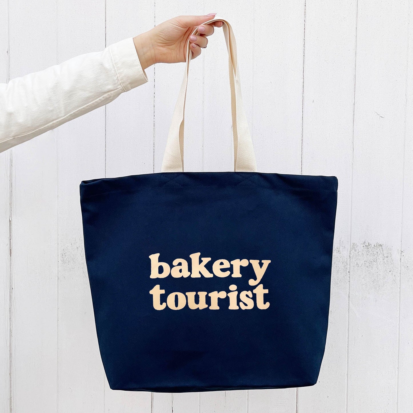 Bakery Tourist Canvas Tote Bag - Midnight Blue