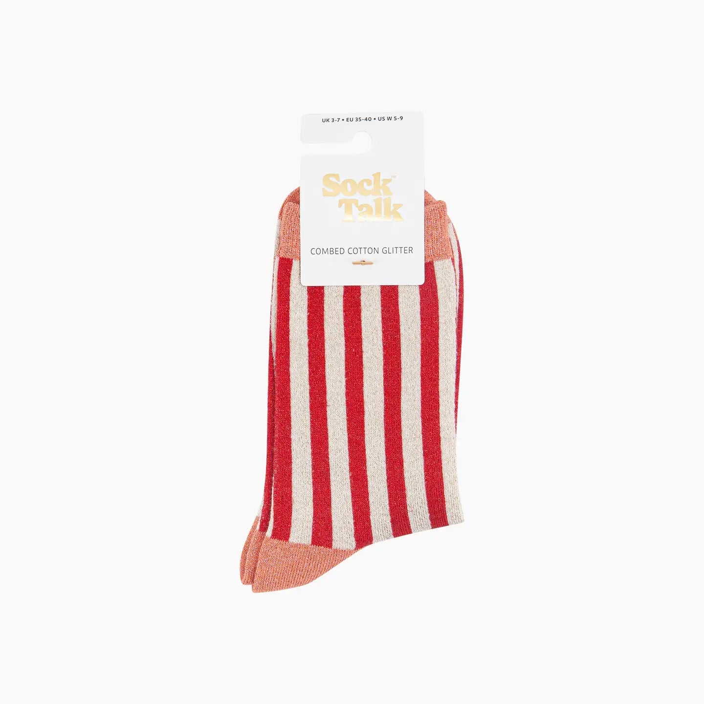 Glitter Cotton Striped Socks