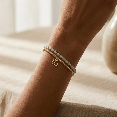 Bluebell Gold & Aquamarine Bracelet