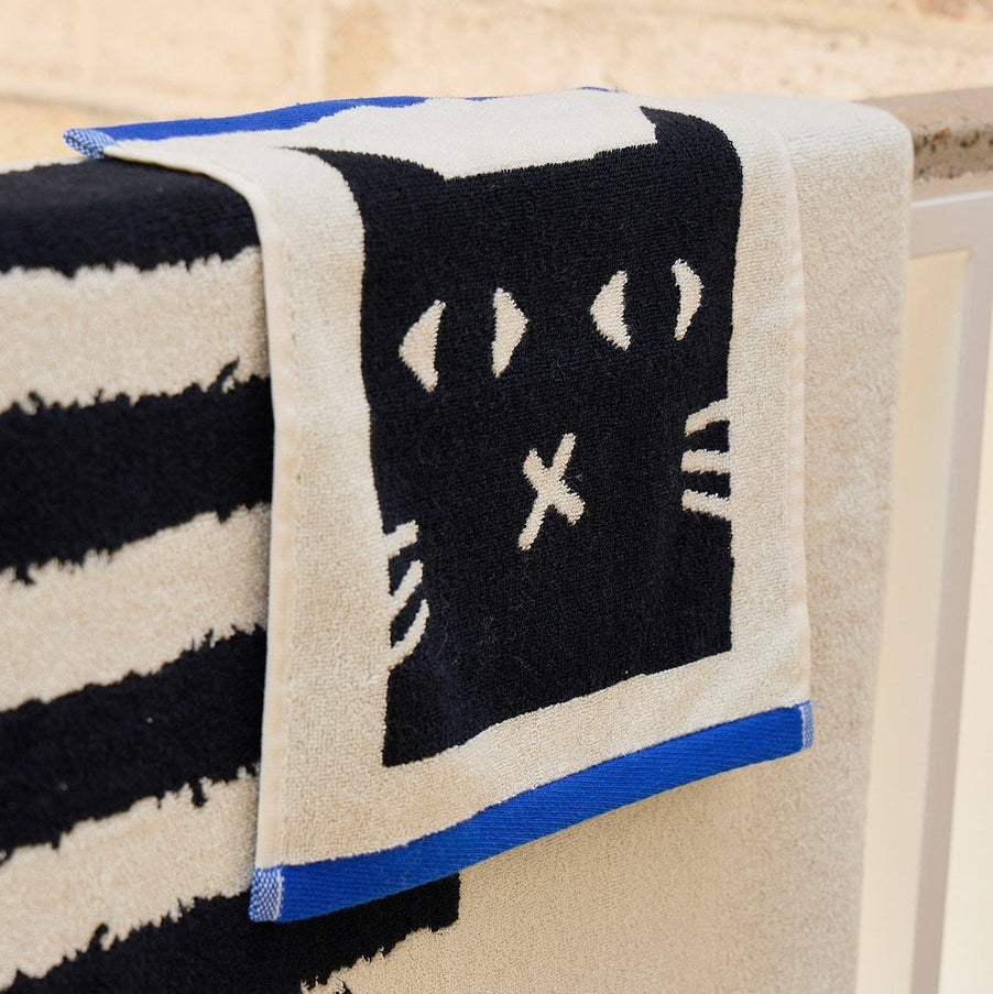 Lazy Cat Face Cloth