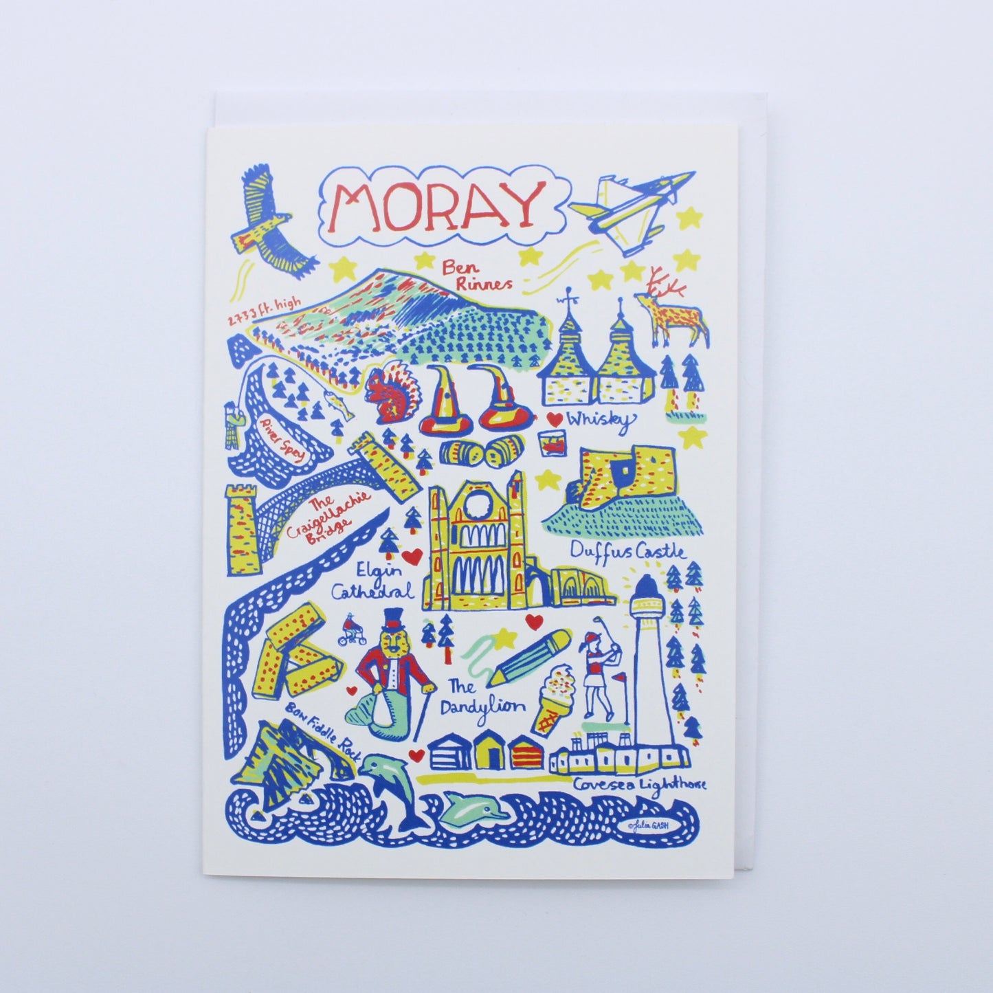 Moray greetings card