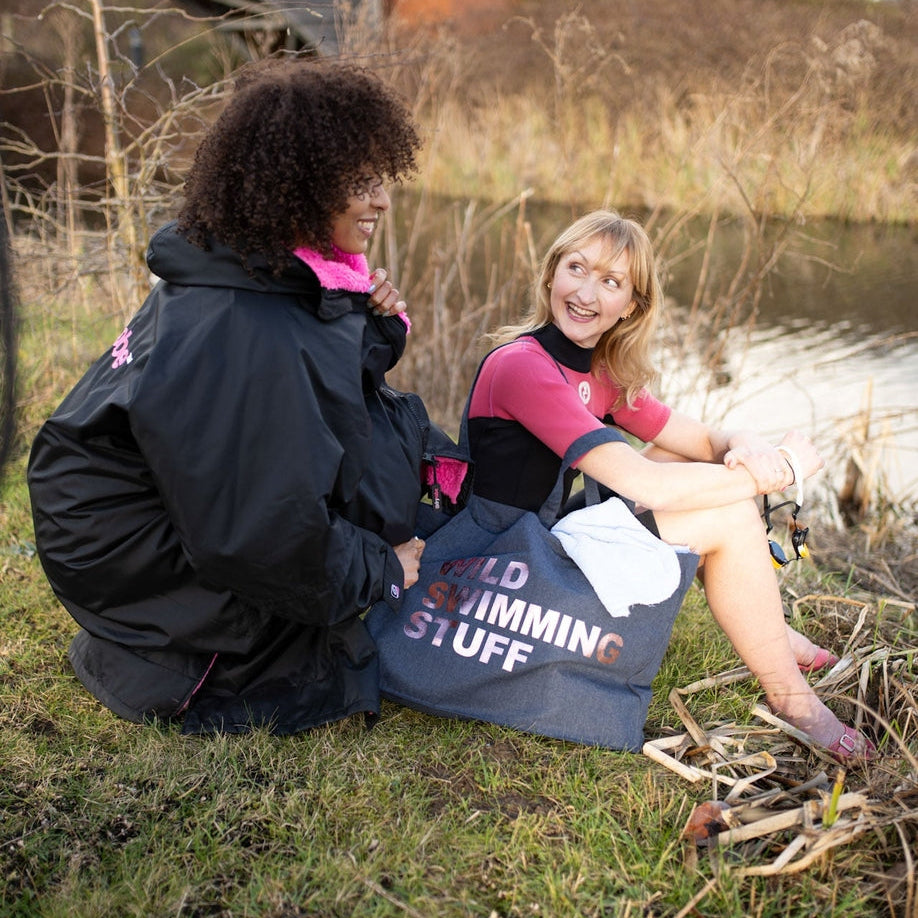 Wild Swimming Stuff Denim Tote Bag