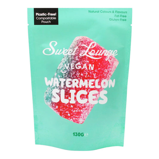 Vegan Fizzy Watermelon Slices (Plastic-Free) 130g