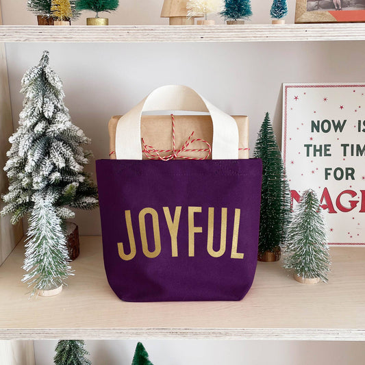 Little Canvas Bag - Joyful, Plum