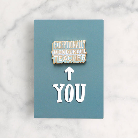 Enamel Pin Exceptionally Wonderful Teacher