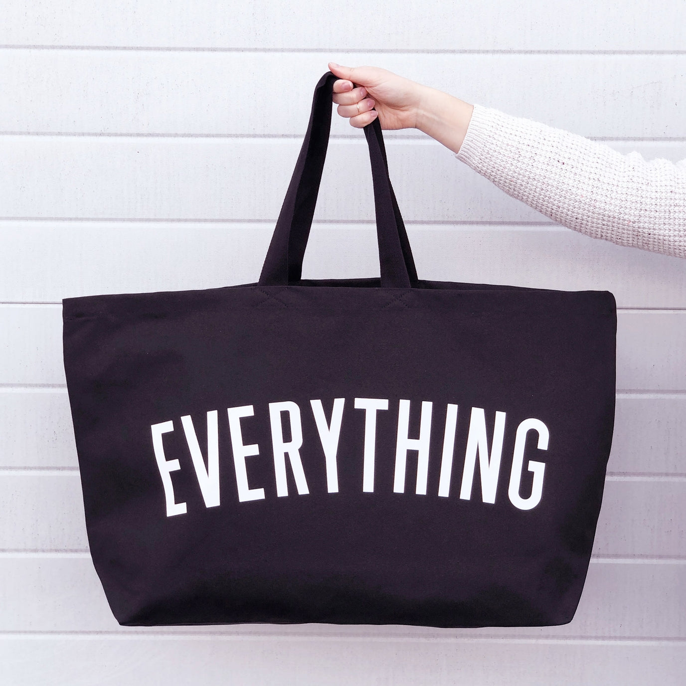The Everything Really Big Canvas Tote - Black