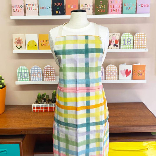 Adult Apron - Bright Gingham