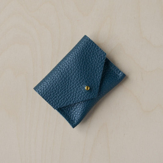 Leather Jewellery Pouch - Atlantic Teal