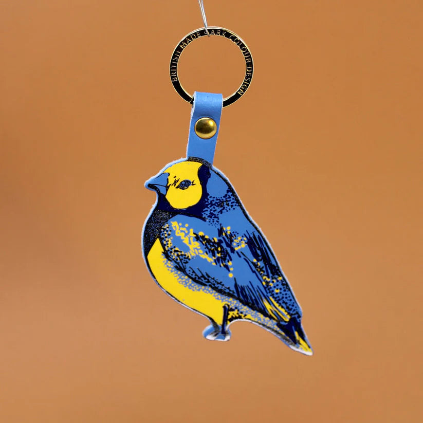 Leather Finch Bird Keyring