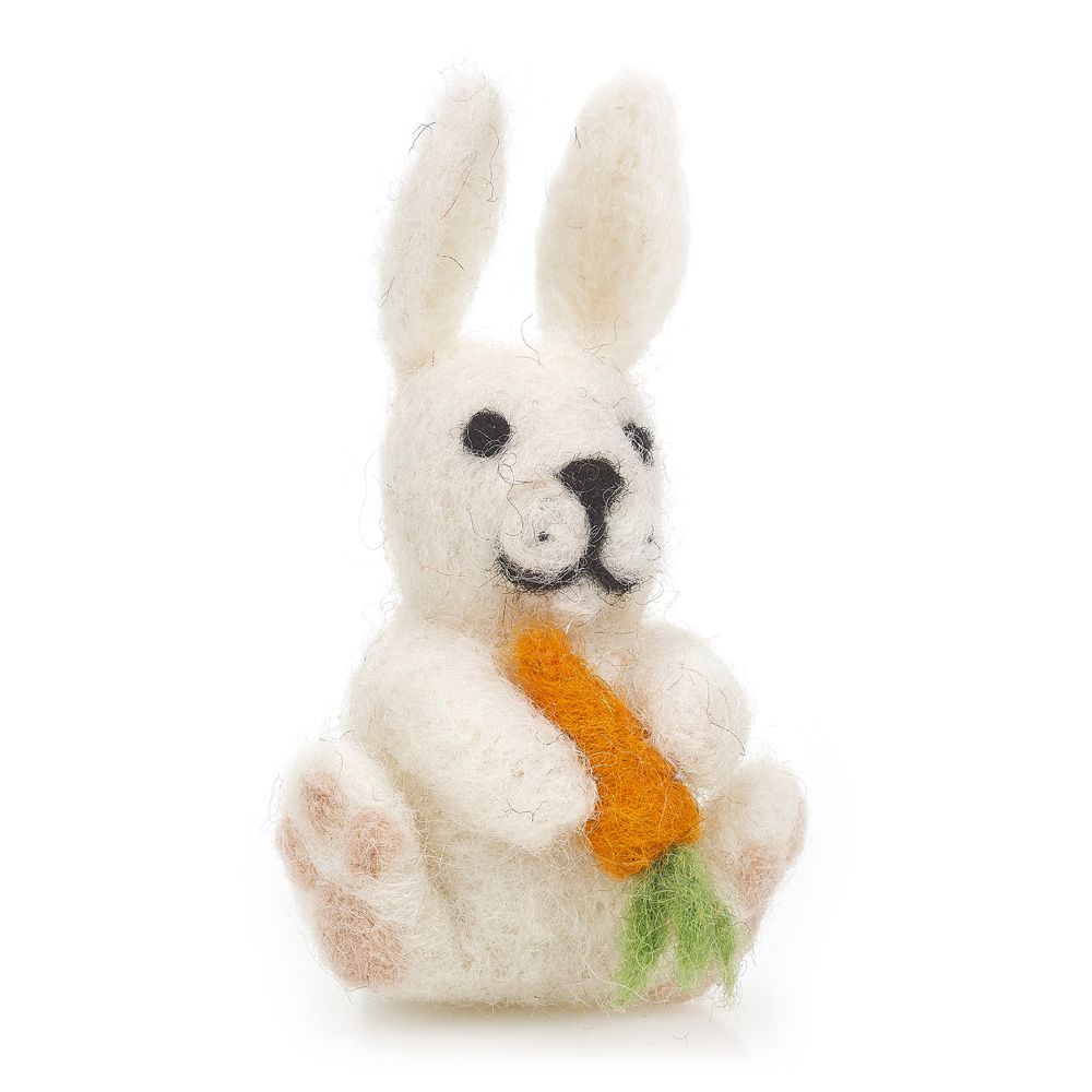 Handmade Bunny & Carrot Hanging Decoration