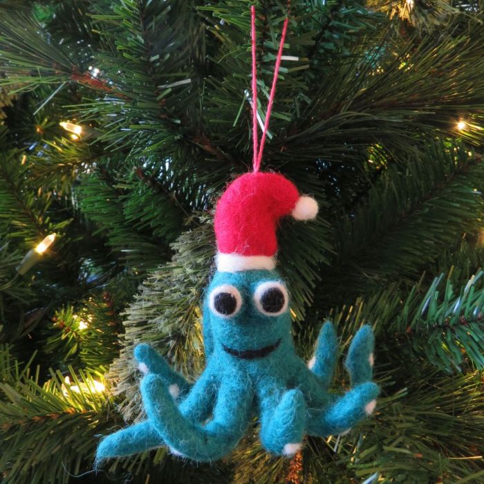 Octopus Christmas Tree Hanging Decoration