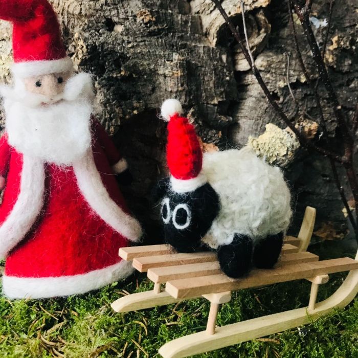 Christmas Black Sheep Tree Hanging Decoration