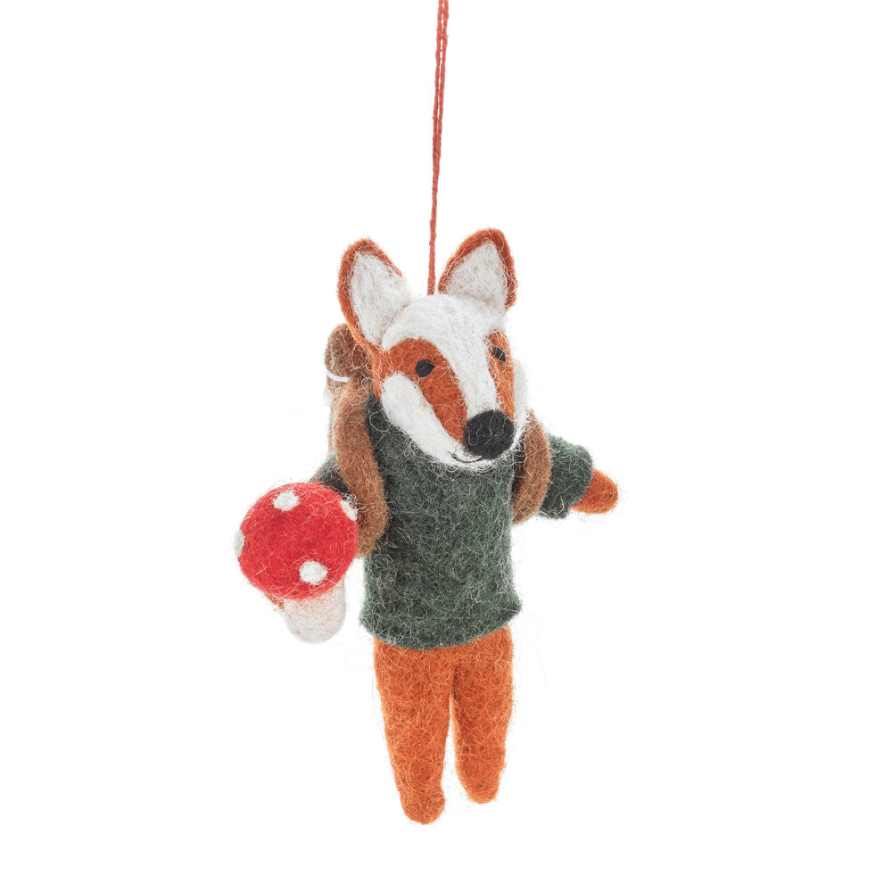Handmade Felt Fox Decoration