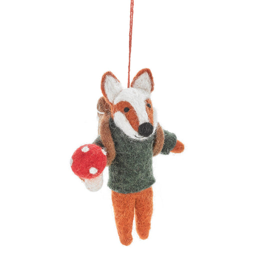 Handmade Felt Fox Decoration