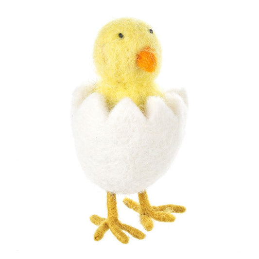 Handmade Felt Hatching Chick Standing Decoration
