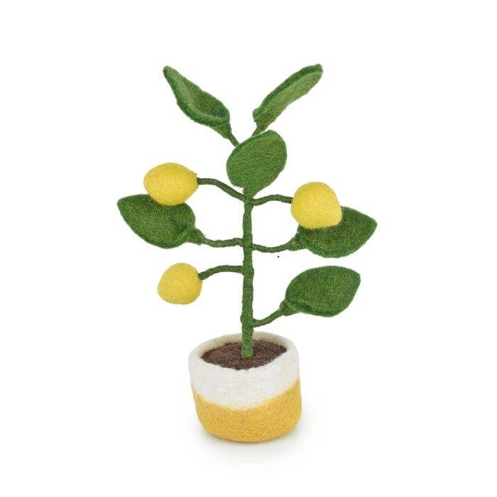 Handmade Felt Lemon Tree Standing decoration